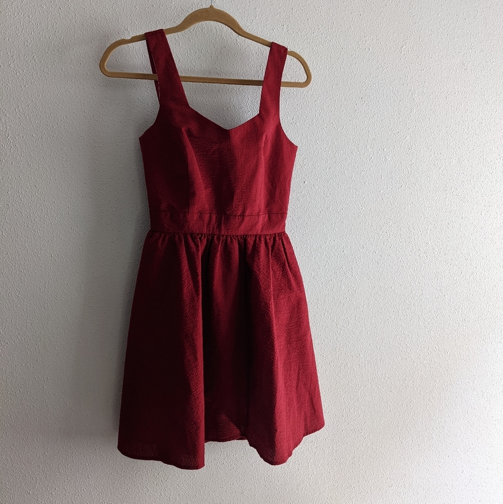 Lauren James Garrison Dress - Crimson